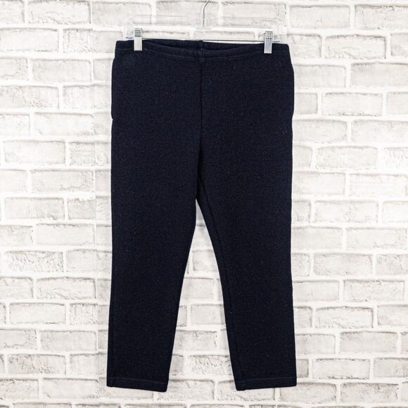 ENGINEERED GARMENTS NY Wool Poly Knit Cropped Pants in Navy Blue size 1 - Picture 1 of 11